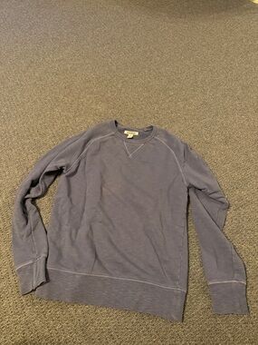 GOODTHREADS French terry sweatshirt S cotton blue grey nwot